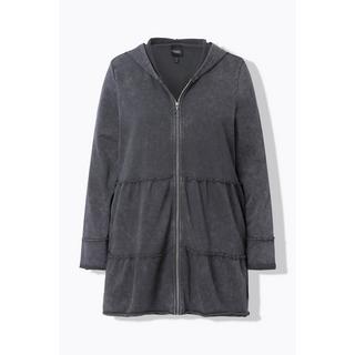 Ulla Popken Giacca Lunga con Cappuccio Look Vintage Linea A  