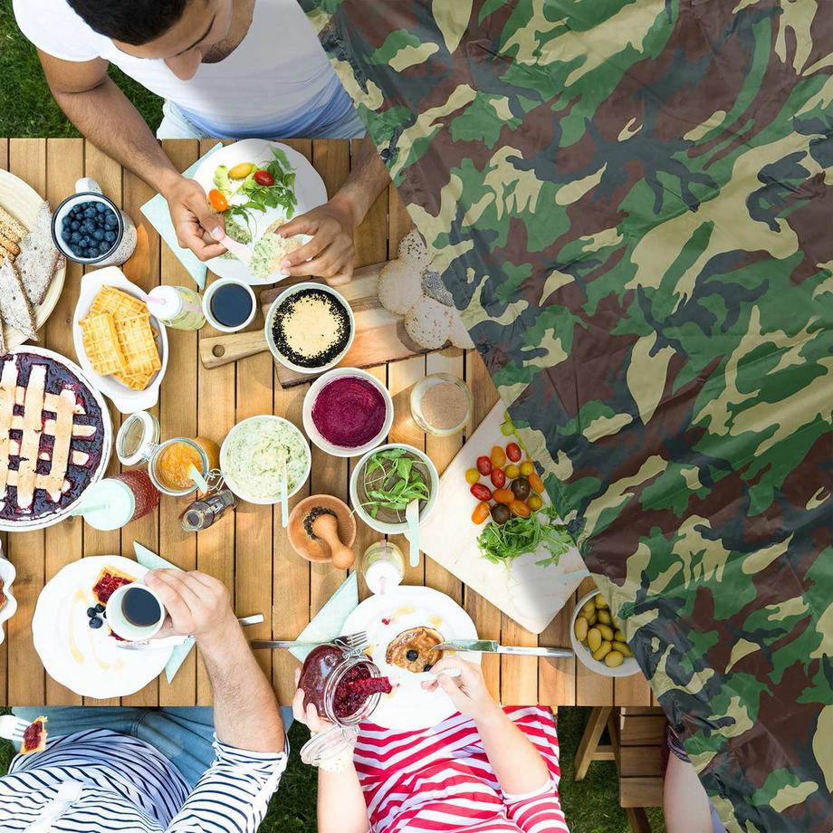 B2X  Regenponcho mit Mehrfachnutzen 3 in 1 Camouflage 