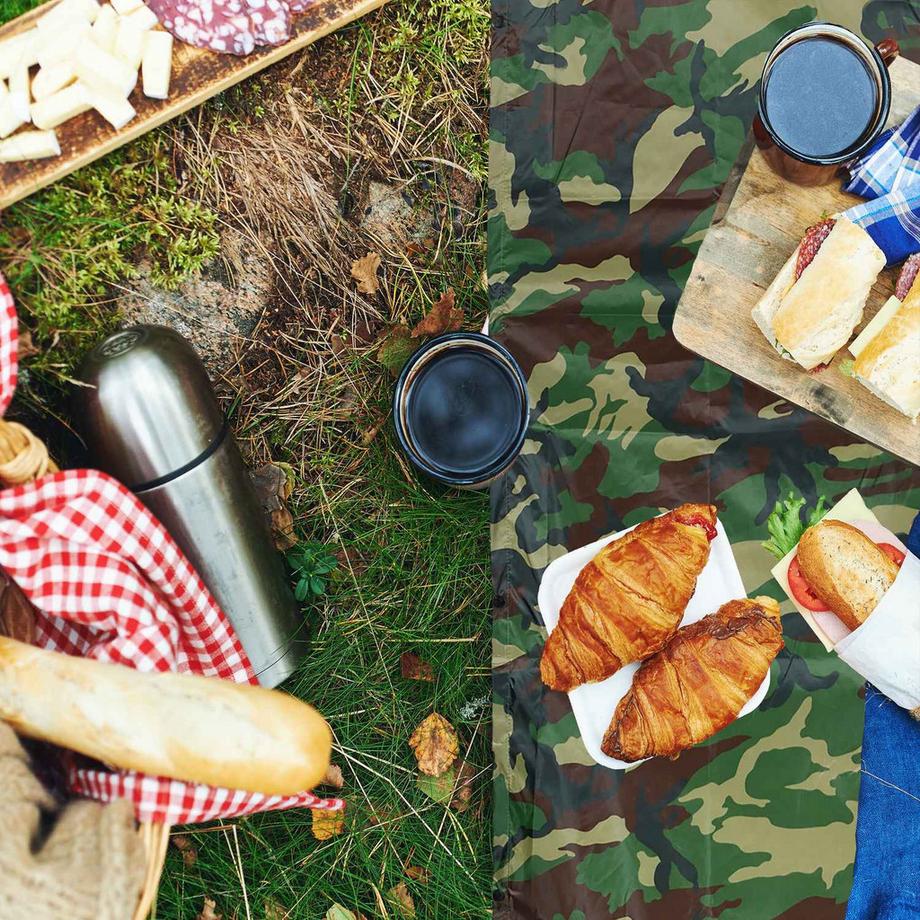 B2X  Regenponcho mit Mehrfachnutzen 3 in 1 Camouflage 