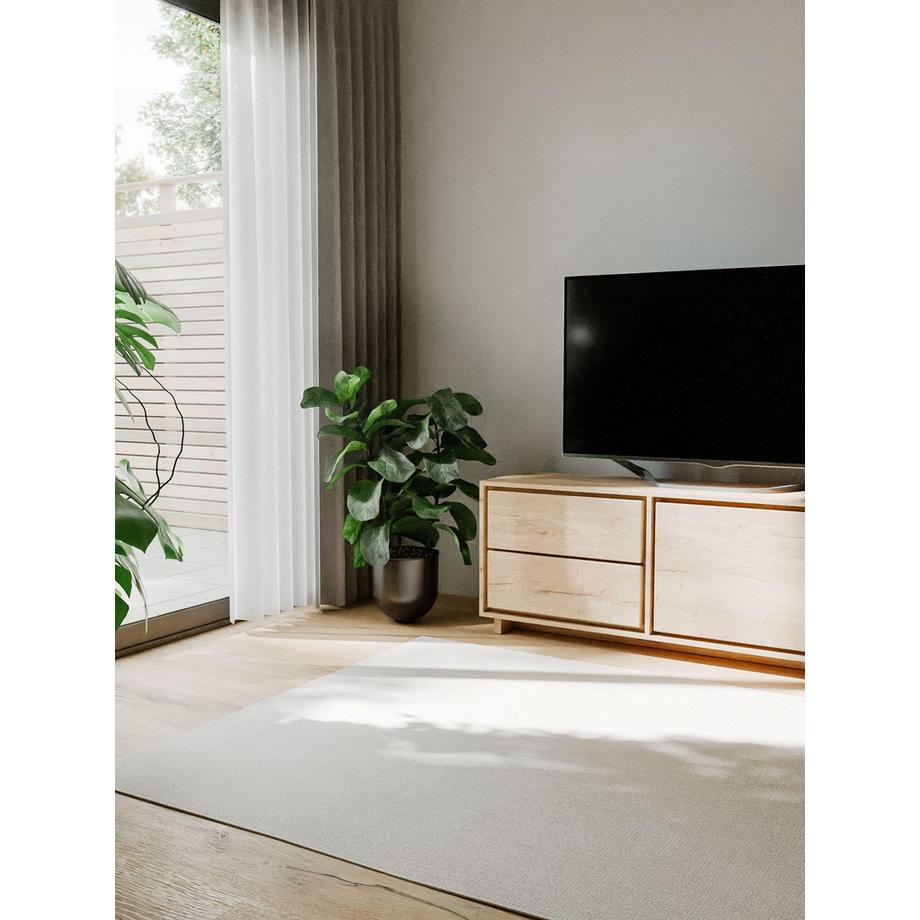 Benuta In- & Outdoor-Teppich Lou Weiß  