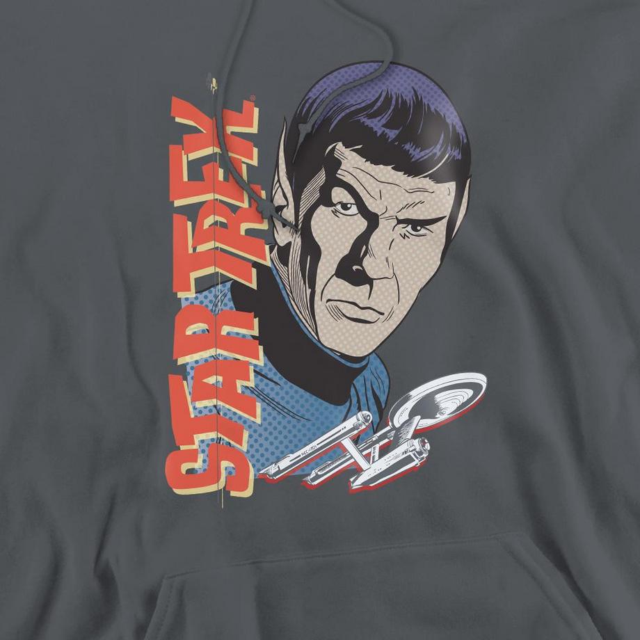 Star Trek Felpa Con Cappuccio Stampa Grafica  