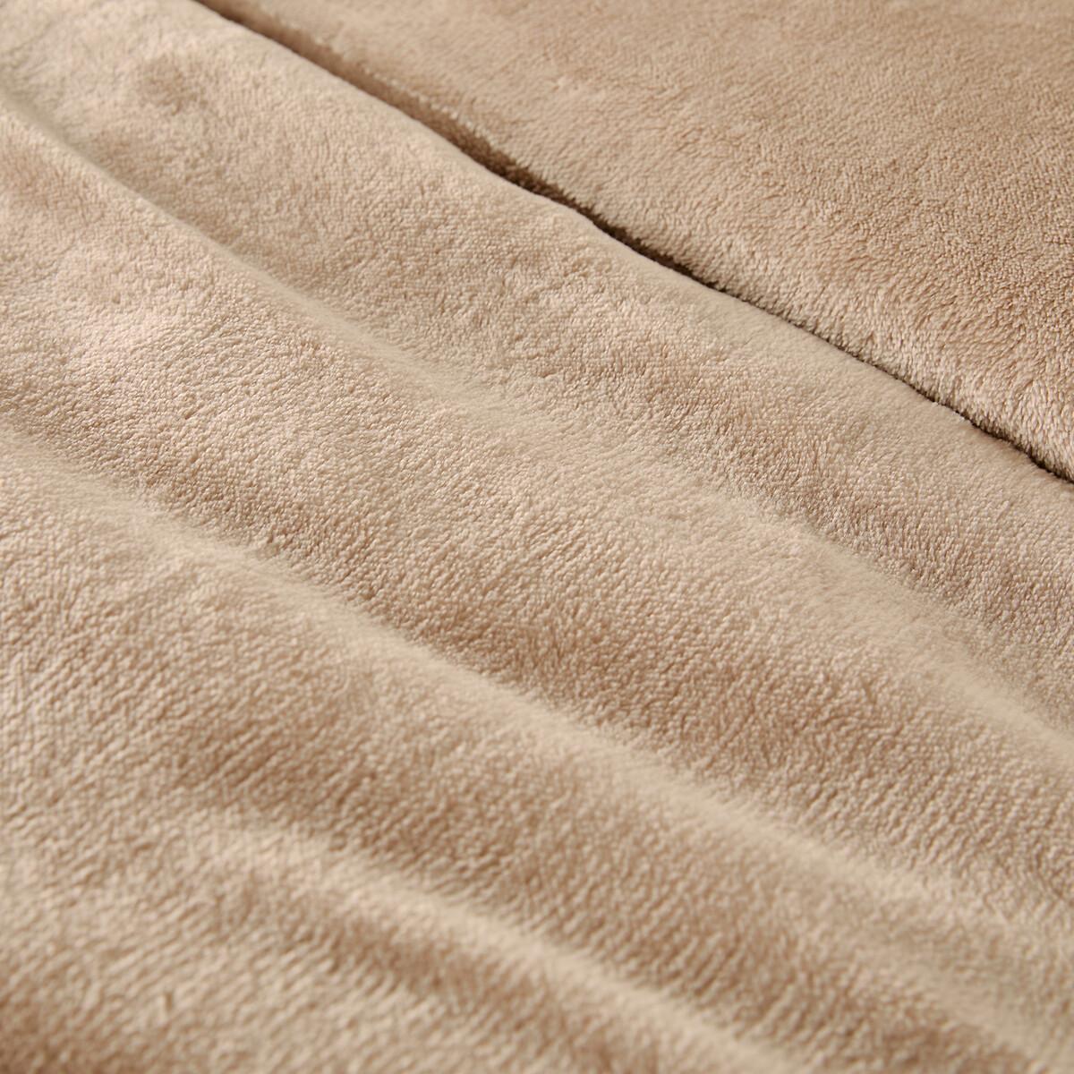 SO'HOME Parure de lit en polaire avec taie carrée  