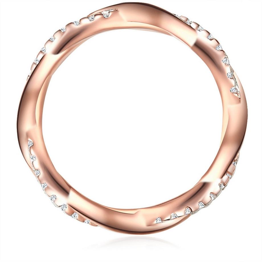 Rafaela Donata  Ring Sterling Silber roségold Zirkonia weiß 