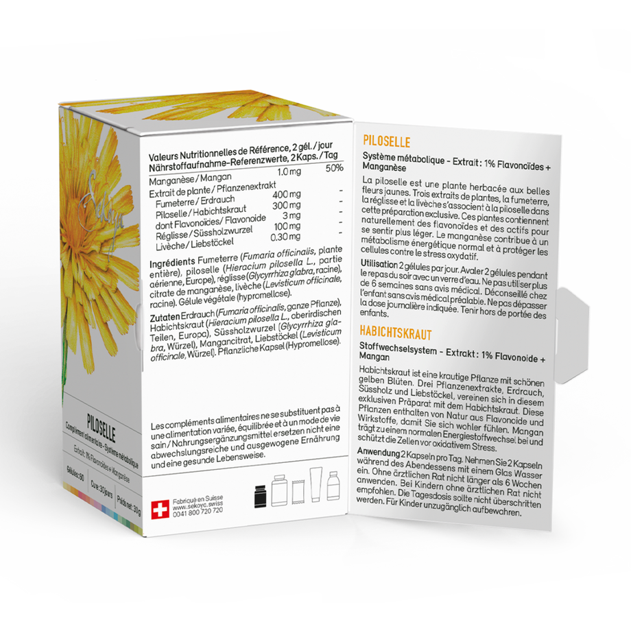 Sekoya Swiss  Habichtskraut | Ergänzung bei Wassereinlagerungen 