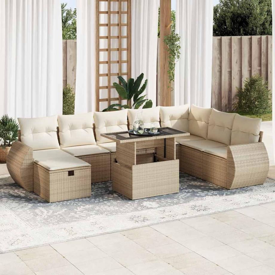 VidaXL Garten sofagarnitur poly-rattan  