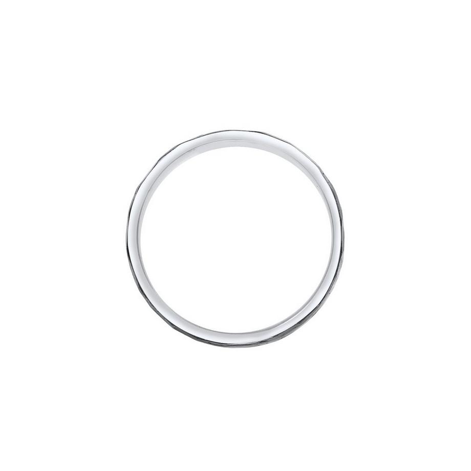 Kuzzoi  Ring  Bandring Gehämmert Oxidiert 925 Silber 