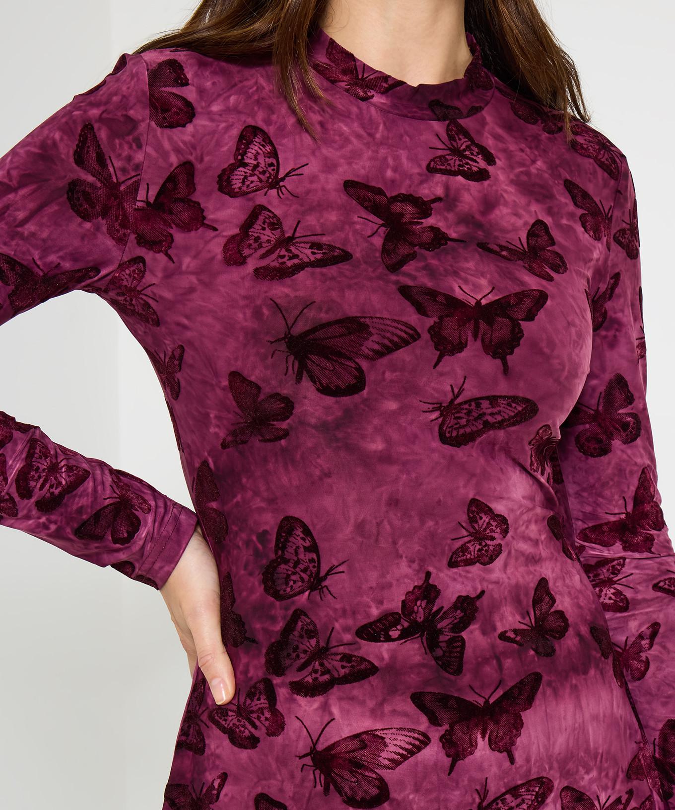 Joe Browns Jersey Skaterkleid Flock Schmetterlingsmuster  