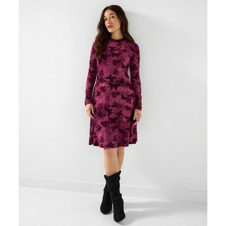 Joe Browns Jersey Skaterkleid Flock Schmetterlingsmuster  