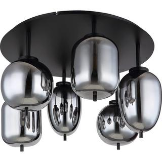 mutoni Lampada da soffitto Blacky metallo nero opaco 6xE14  