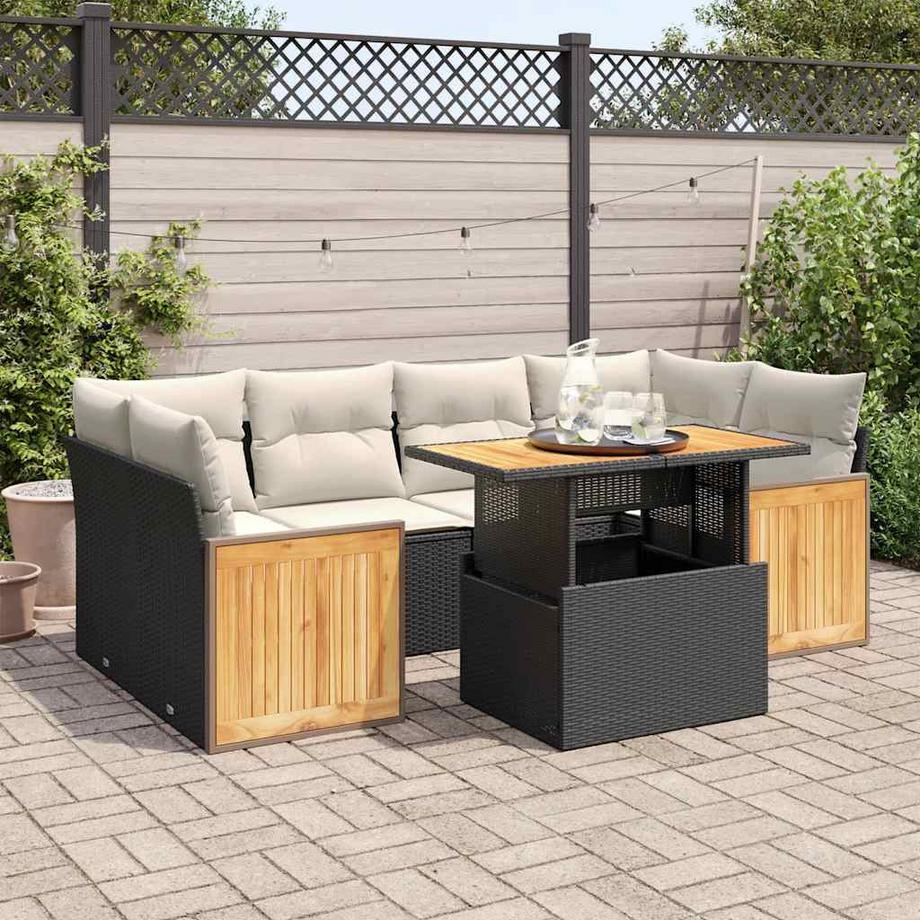 VidaXL Gartensofa set poly-rattan  