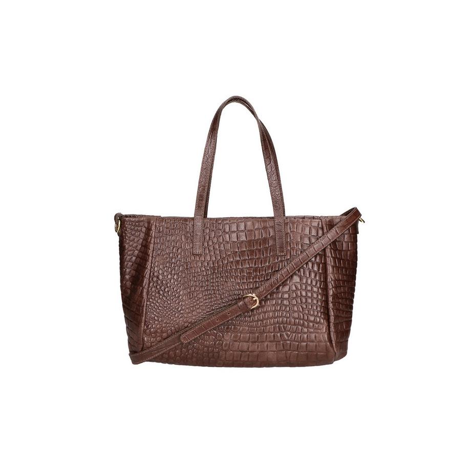Gave Lux Sac d'épaule Cuir Gaufré Crocodile  