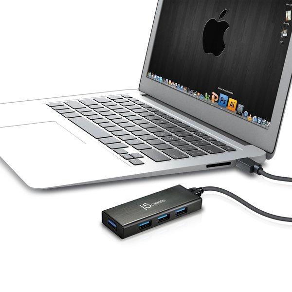 j5Create  JUH340-N USB 3.0 4-Port Mini HUB - EU/UK 