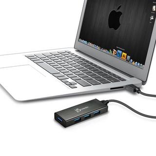 j5Create  JUH340-N Mini HUB USB 3.0 a 4 porte - UE/UK 