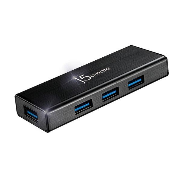 j5Create  JUH340-N USB 3.0 4-Port Mini HUB - EU/UK 