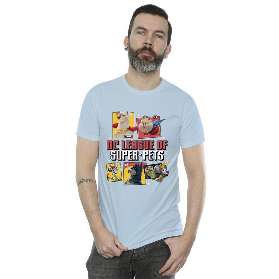DC COMICS DC League Of Super-Pets T-Shirt Stampa Grafica  