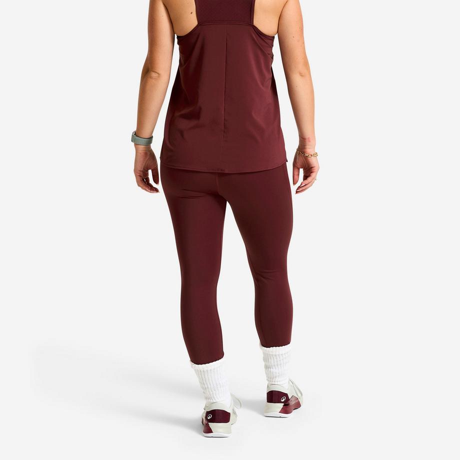 DOMYOS  Sport-Leggings mit Gummibund , Bordeauxrot 