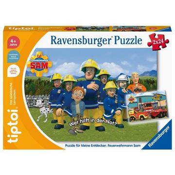 Ravensburger tiptoi Puzzle 00139 Puzzle für kleine Entdecker: Feuerwehrmann Sam, Kinderpuzzle für Kinder ab 4 Jahren, für 1 Spieler