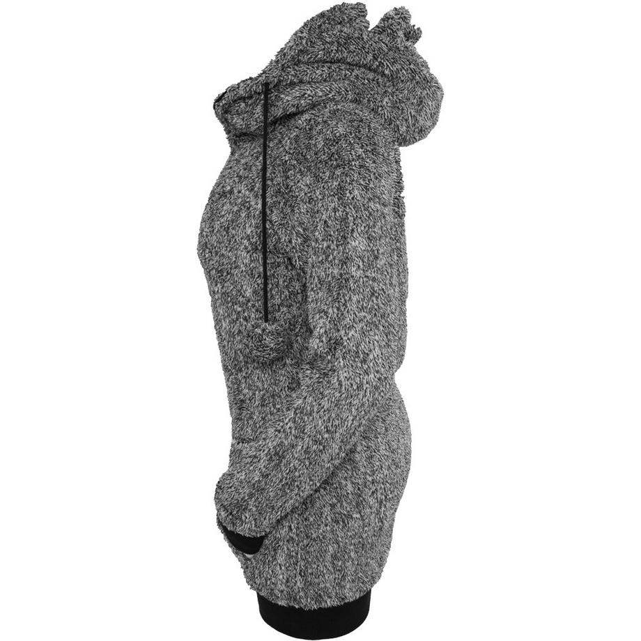 URBAN CLASSICS Teddy Zip Kapuzenpullover  