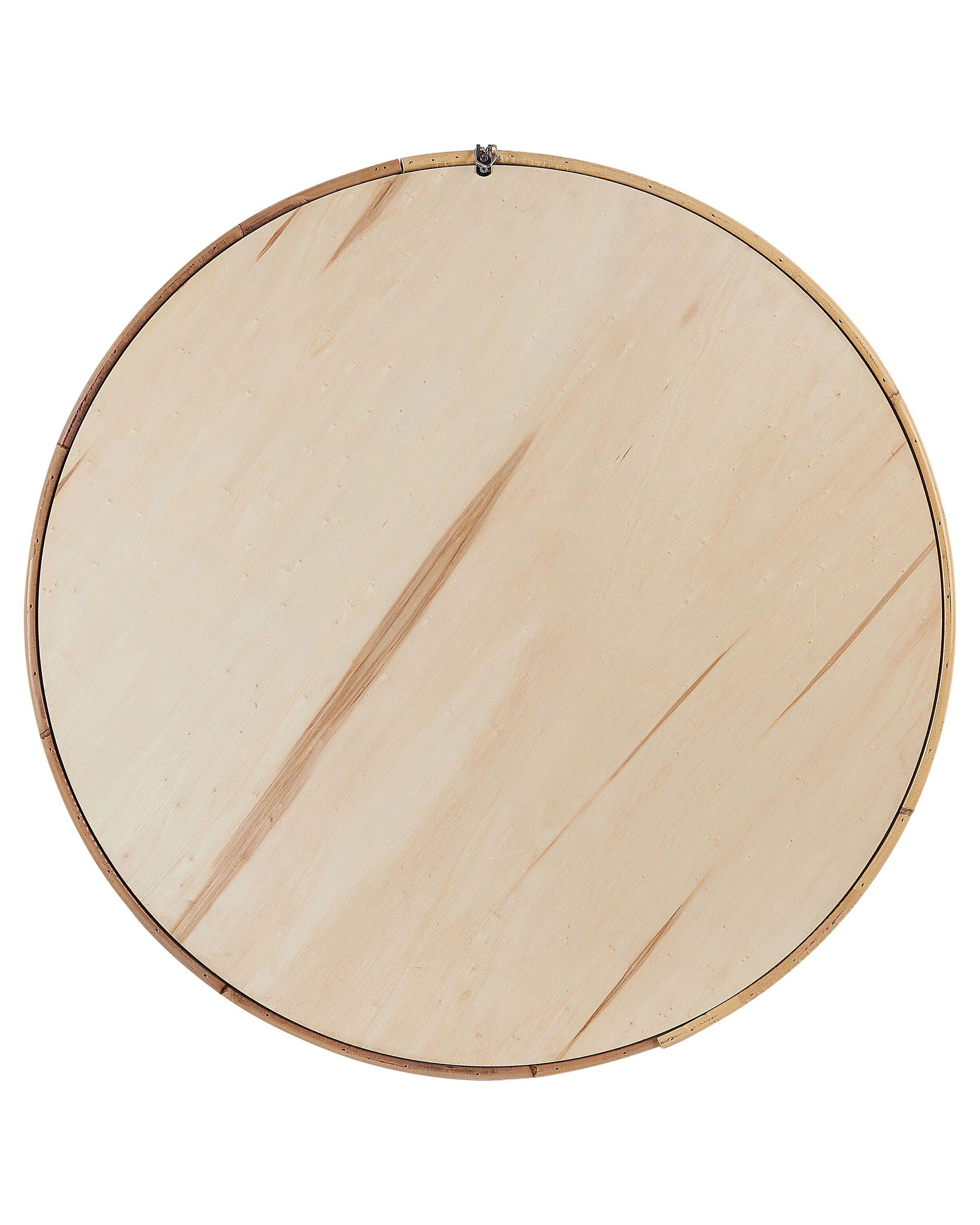 Beliani Miroir en Rotin Scandinave BARUNG  