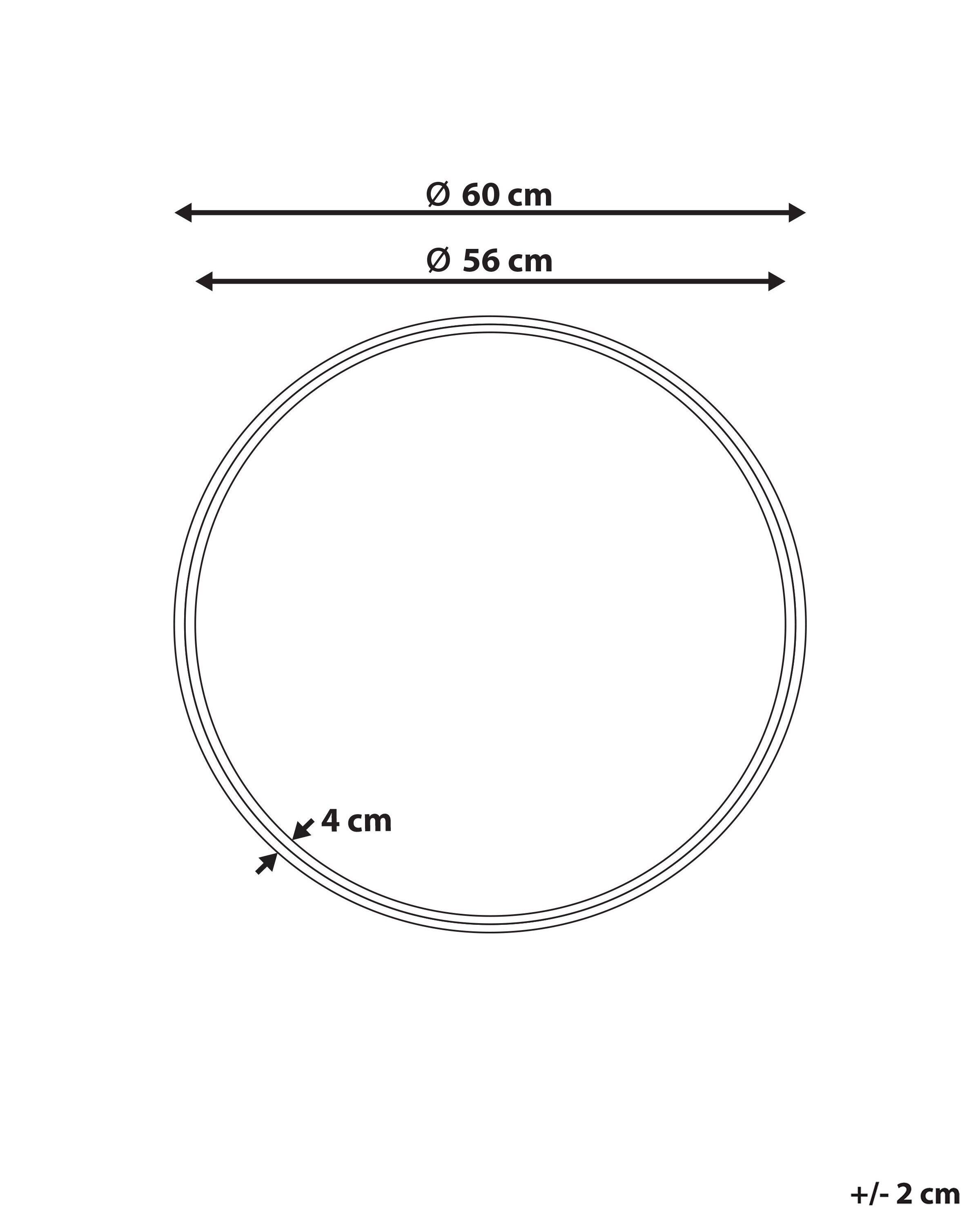 Beliani Miroir en Rotin Scandinave BARUNG  
