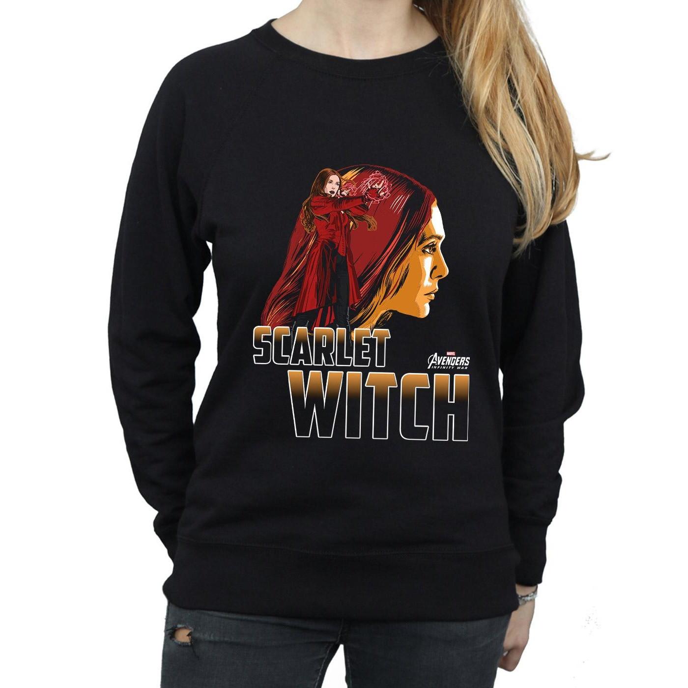 MARVEL  Avengers Infinity War Scarlet Witch Character Sweatshirt 