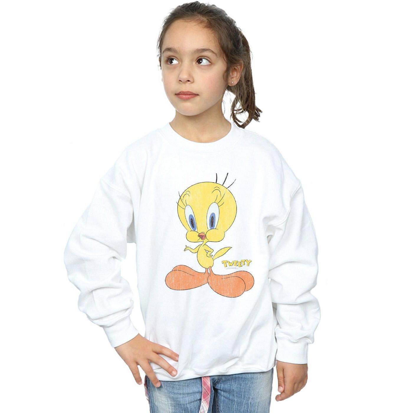 LOONEY TUNES  Tweety Pie Distressed Sweatshirt 