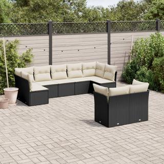 VidaXL set divano da giardino Polirattan  