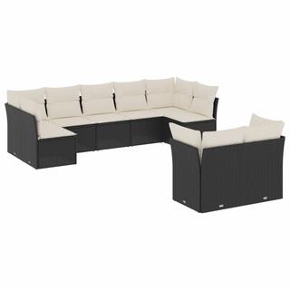 VidaXL set divano da giardino Polirattan  