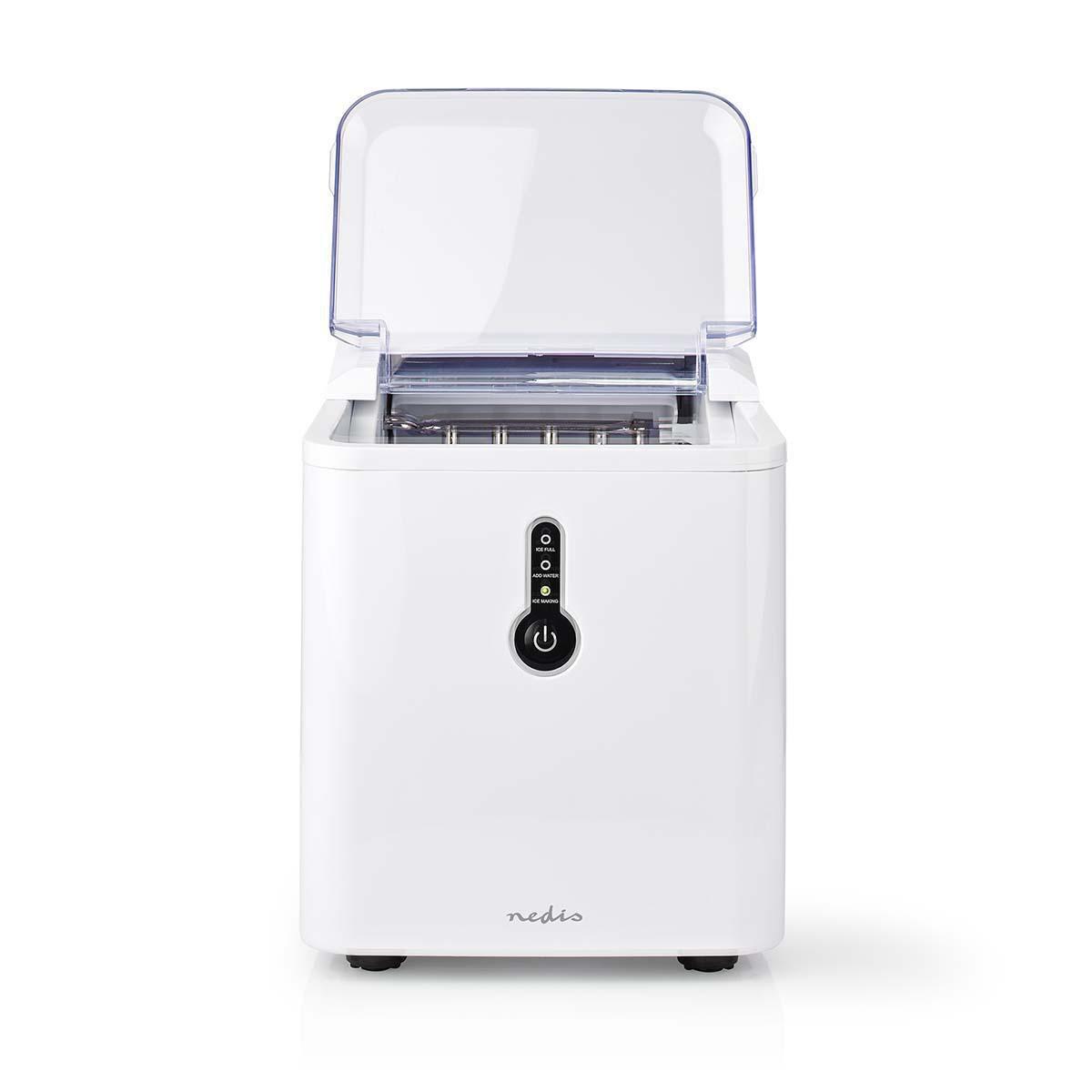 Nedis Nedis KAIC100FWT macchina per cubetti di ghiaccio Macchina per la produzione di cubetti di ghiaccio integrata/indipendente 12 kg/24h 120 W Bianco  