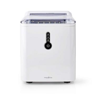 Nedis KAIC100FWT macchina per cubetti di ghiaccio Macchina per la produzione di cubetti di ghiaccio integrata/indipendente 12 kg/24h 120 W Bianco