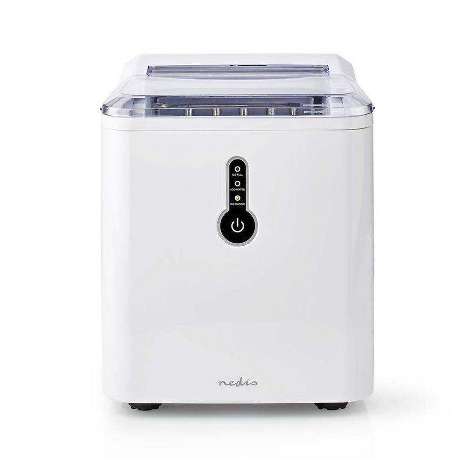 Nedis Nedis KAIC100FWT machine à glaçons Machine à glaçon incornporé/sur pied 12 kg/24h 120 W Blanc  