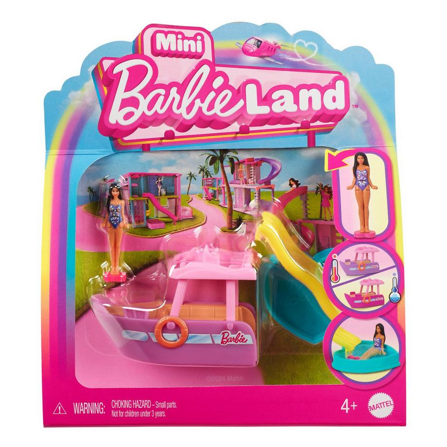 Barbie  Mini BarbieLand Traumboot mit Farbwechsel-Effekt 