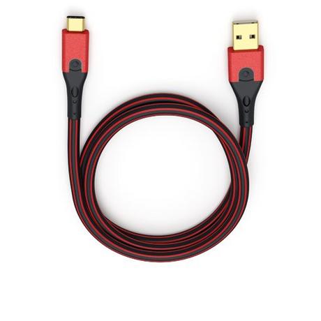 Oehlbach  OEHLBACH Evolution C3 USB Kabel 1 m USB 3.2 Gen 1 (3.1 Gen 1) USB A USB C Schwarz, Rot 