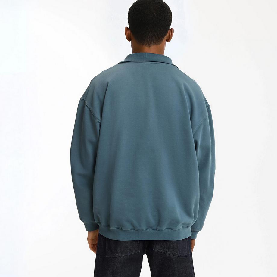 La Redoute Collections Felpa Collo Troyer Cerniera Stonewashed  