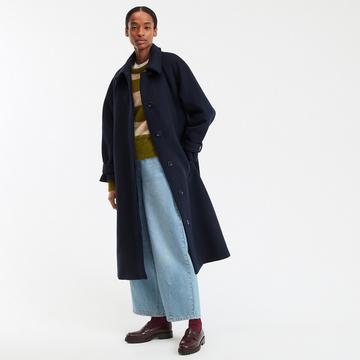Manteau drap de laine mélangée