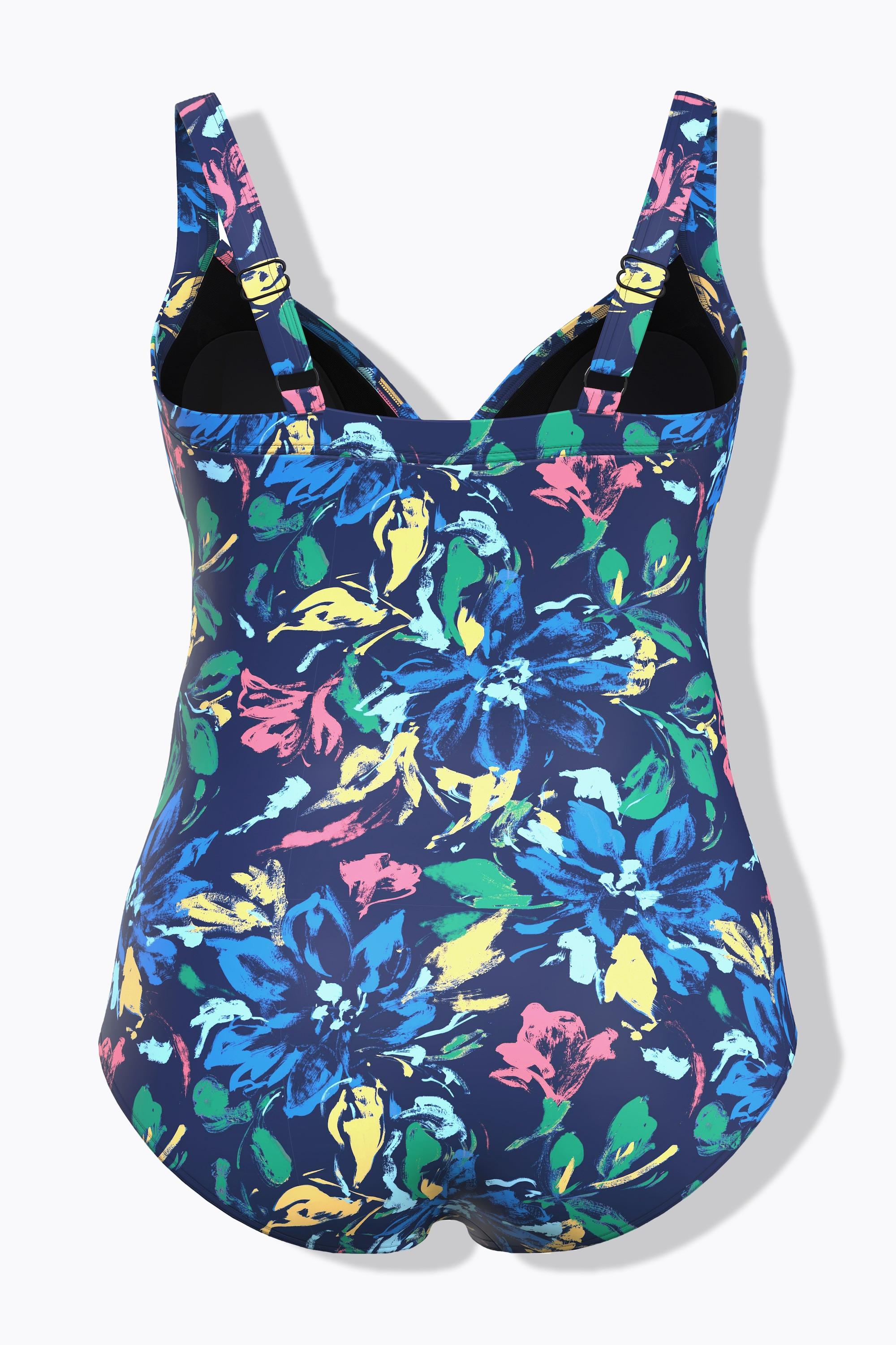 Ulla Popken Maillot de bain bonnets souples décolleté V Powermesh  