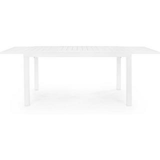 mutoni Table de jardin Hilde extensible 140-210x77 LD30 blanc  