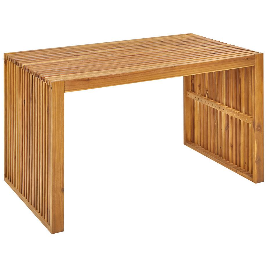 Beliani Tables avec chaises et banc en Acacia  BELLANO  
