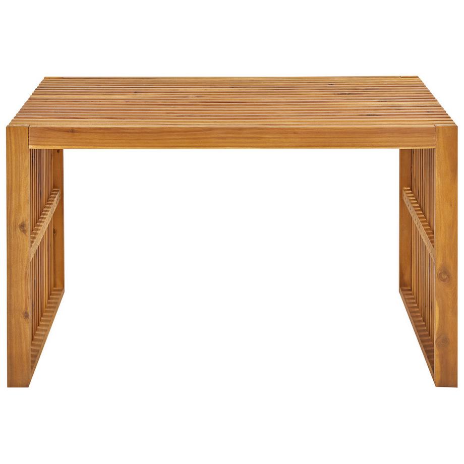 Beliani Tables avec chaises et banc en Acacia  BELLANO  