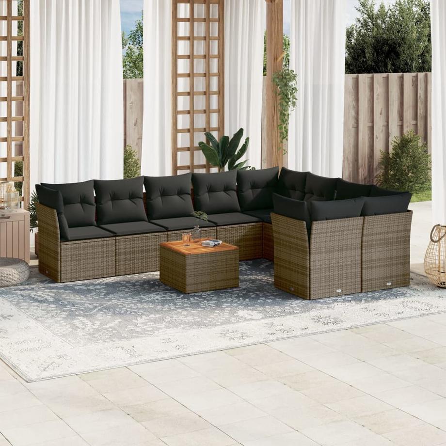 VidaXL Garten sofagarnitur poly-rattan  