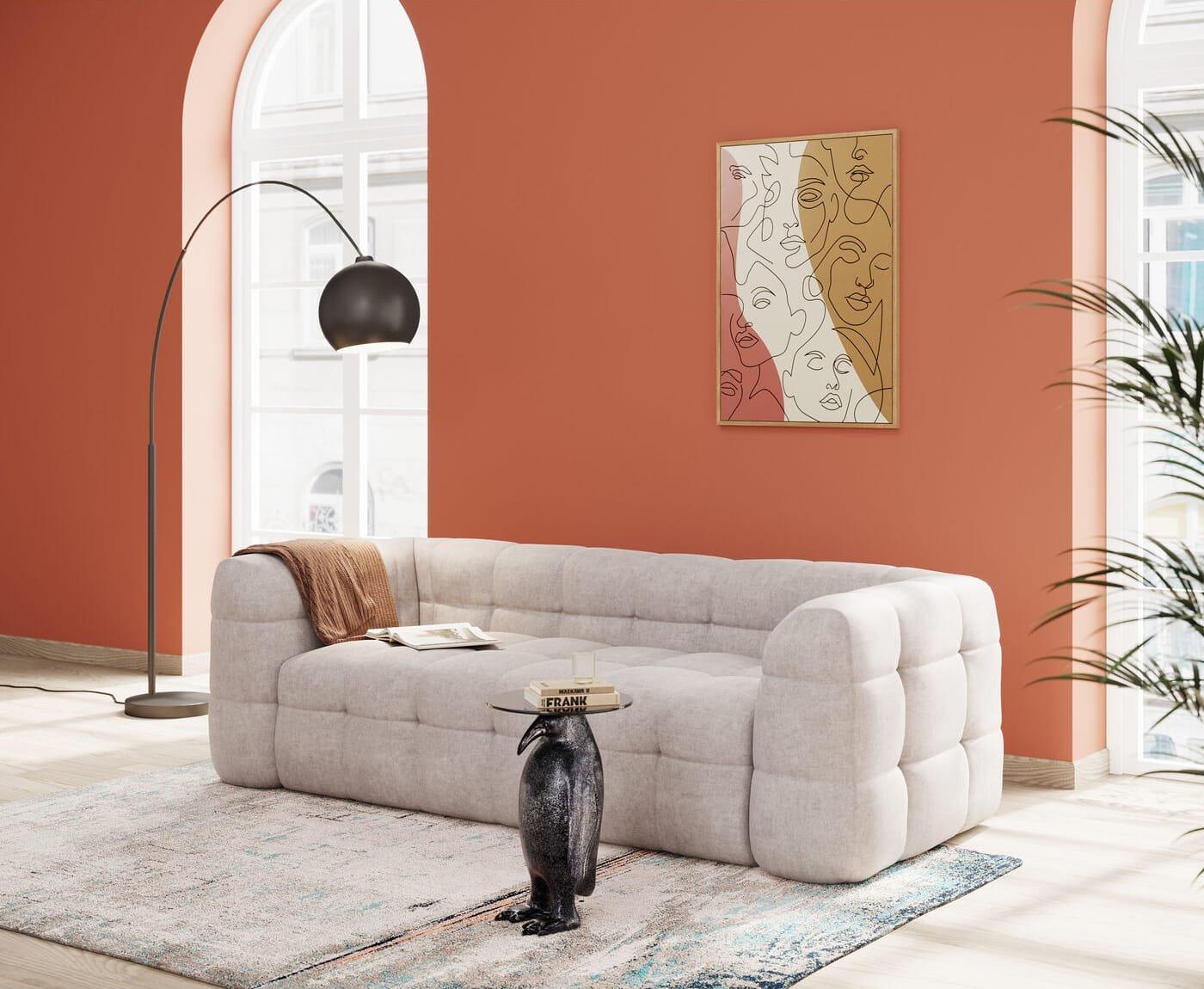 KARE Design Sofa Salamanca 3-Sitzer creme  