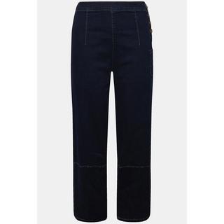 Ulla Popken  Barrel-Jeans, weites Bein, Komfortbund, Biobaumwolle 