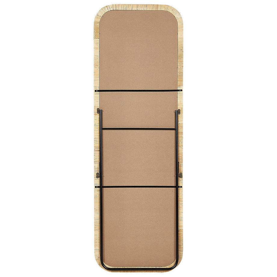 Beliani Miroir sur pied en Rotin Boho MALANGE  