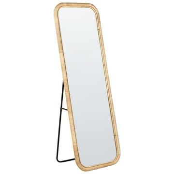 Miroir sur pied en Rotin Boho MALANGE