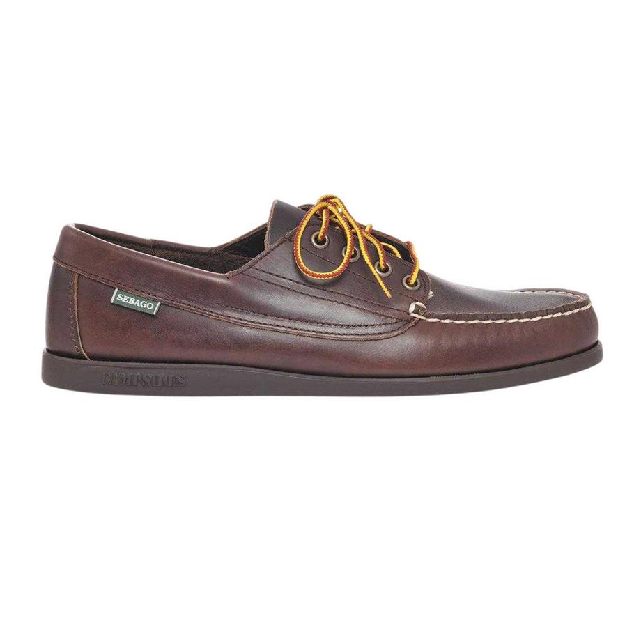 Askook Scarpe Da Barca Pelle Cerata