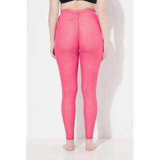 Ulla Popken  Leggings in mesh con cuore e stampa floccata 