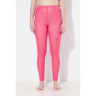 Ulla Popken  Leggings in mesh con cuore e stampa floccata 