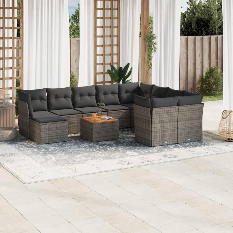 VidaXL Garten sofagarnitur poly-rattan  