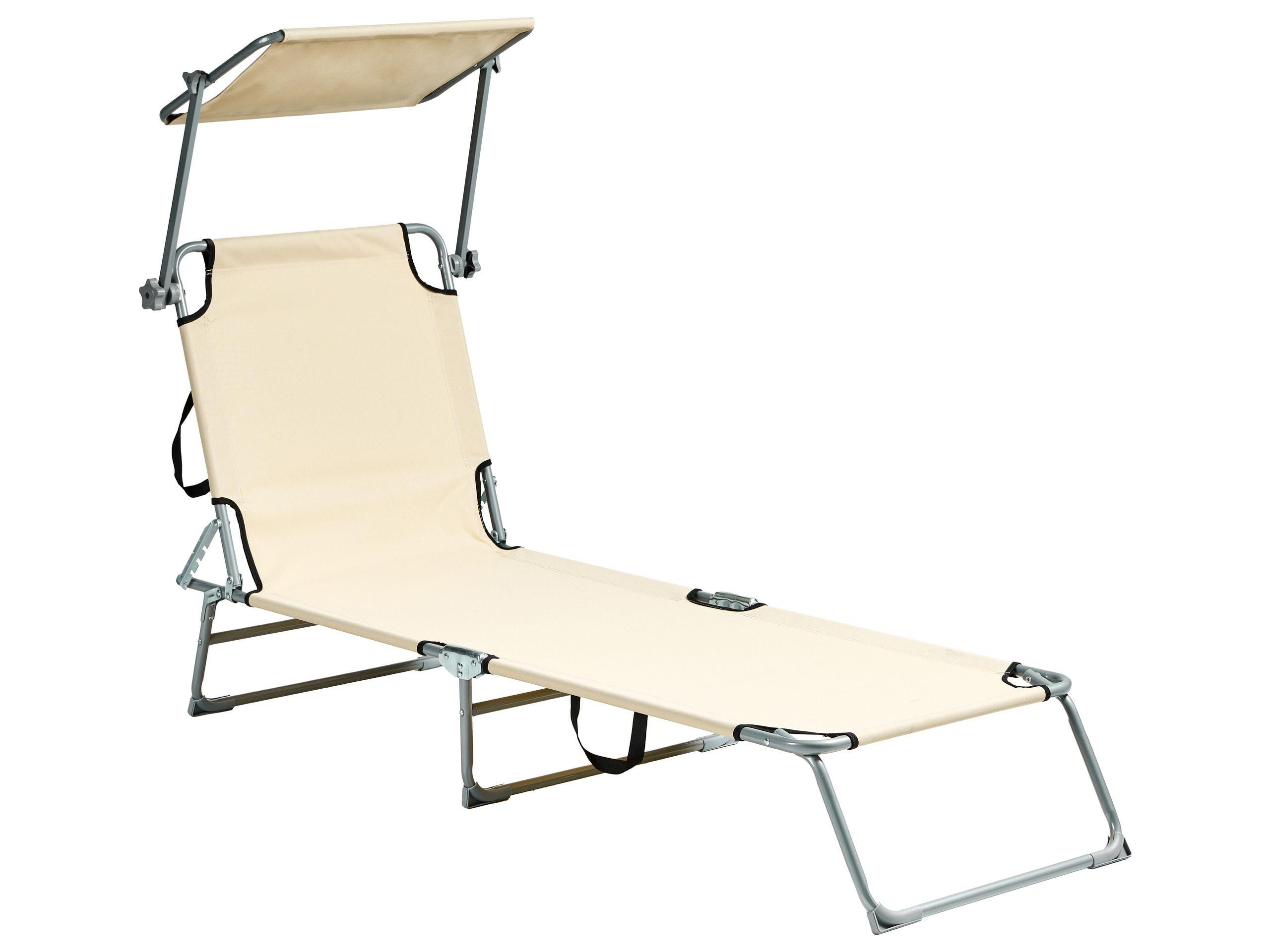 Beliani Lettino Prendisole en Acciaio Moderno FOLIGNO  