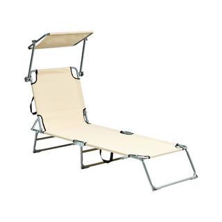 Beliani Lettino Prendisole en Acciaio Moderno FOLIGNO  